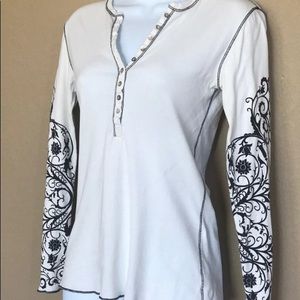 Aventura Tattoo Graphic Henley Top